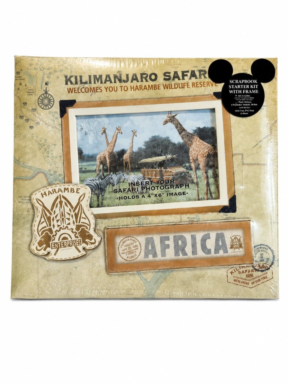 1998 Disney Animal Kingdom Kilimanjaro Safaris Scrapbook Starter Kit Sealed NWT